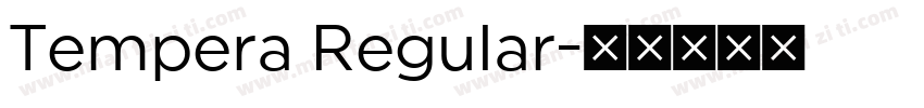 Tempera Regular字体转换